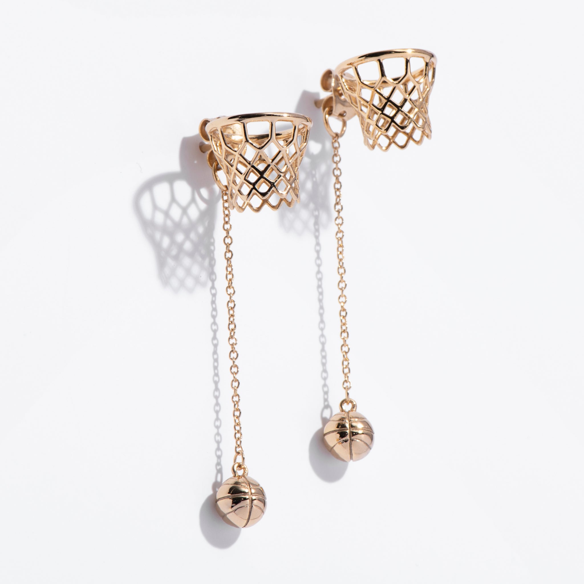 Slam Dunk Earrings | Statement Basketball Drop Earrings | Larissa