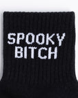 Spooky Bitch Quarter Crew Socks