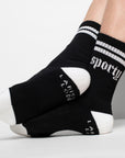 Sporty Athletic Crew Socks