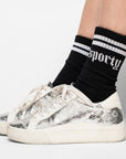 Sporty Athletic Crew Socks