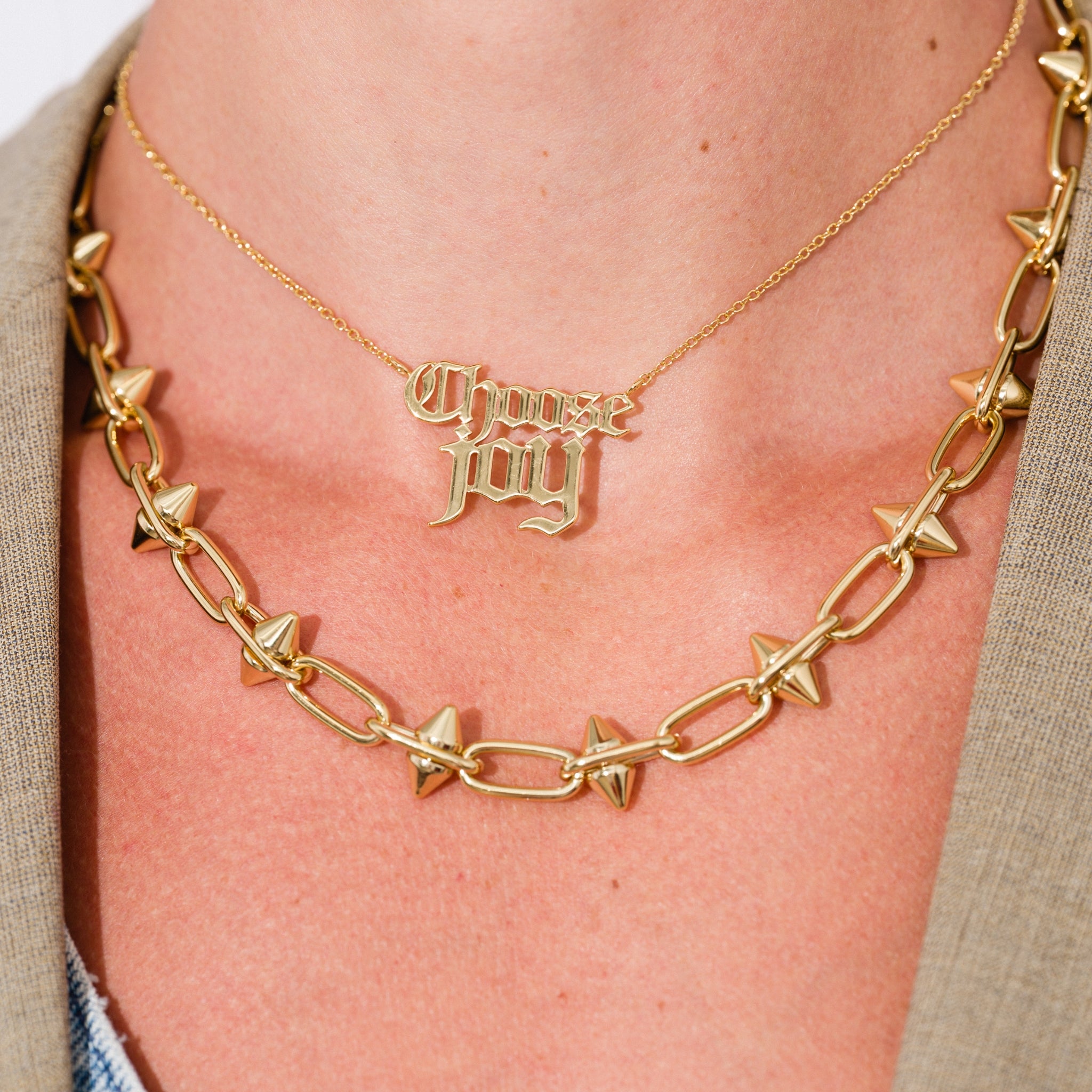 Toom Necklace | Edgy Spike Chain | Larissa Loden