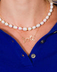 Vote Script Necklace