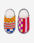 Pattern Patch Slide Slippers