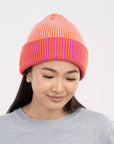 Pinstripe Plush Beanie