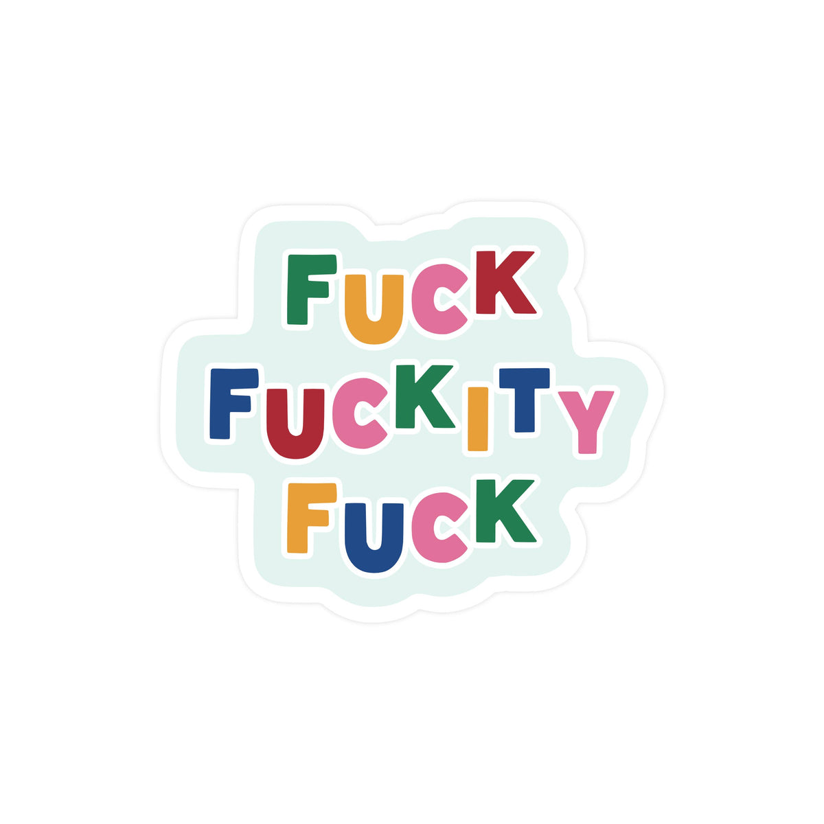 ソ*ィ様 supreme punkandyo fuckthisindustry Fuckity Fuck Vinyl Sticker | Durable Decorative Sticker | Larissa