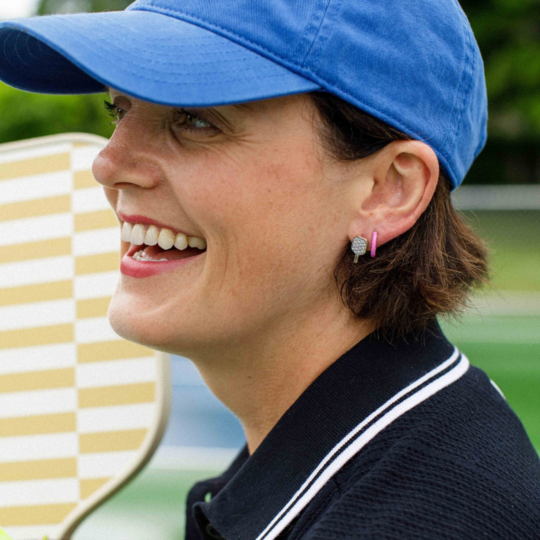Pickleball Studs | Enamel Sport Earrings | Larissa Loden