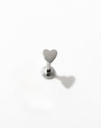 Heart Flat Back Studs