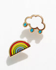 Cloud and Rainbow Studs