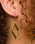 Open Diamond Earrings