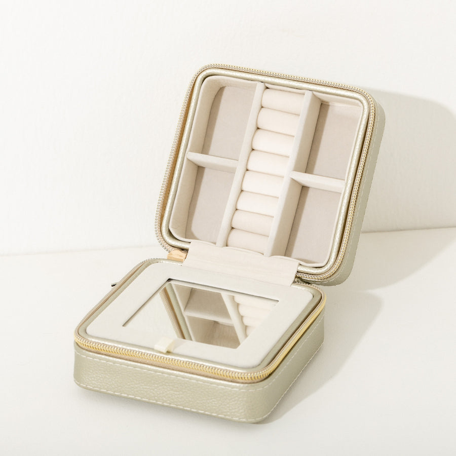 Travel Jewelry Box in Gold