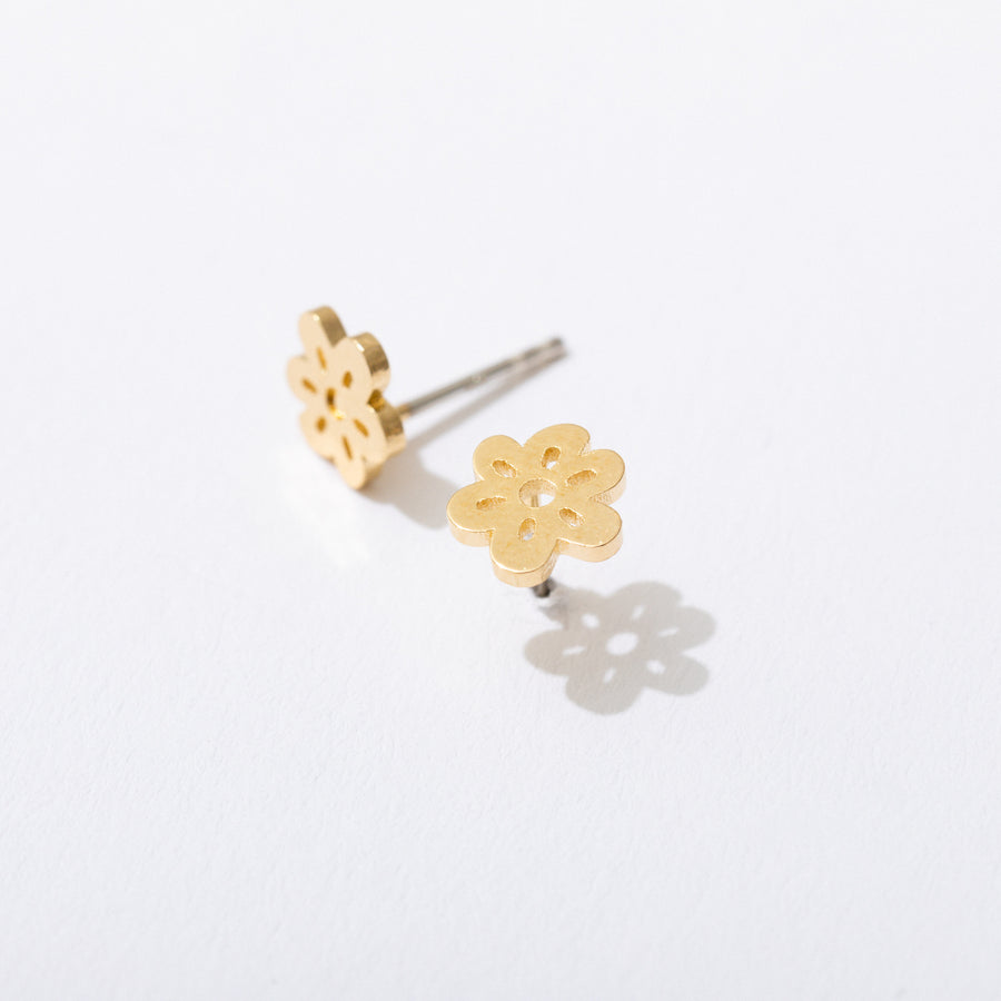 Little Polkadot Flower Stud Earrings