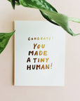 Tiny Human New Baby Card