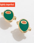 Slightly Imperfect Olive Studs