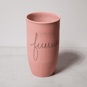 Long Fuck Tumbler/Vase in Pink