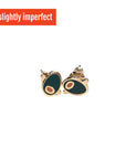 Slightly Imperfect Olive Studs