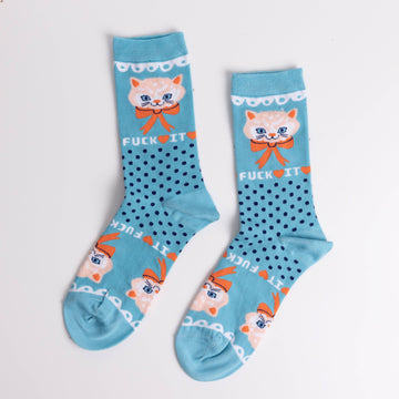 Fuck It Kitty Socks