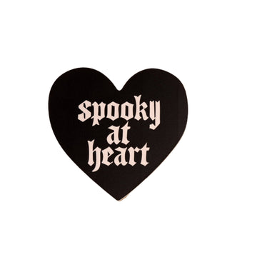 Spooky At Heart Vinyl Sticker