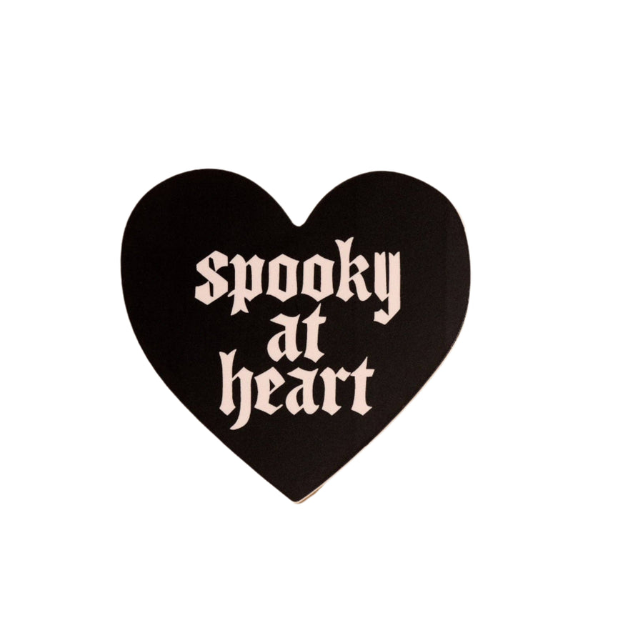 Spooky At Heart Vinyl Sticker