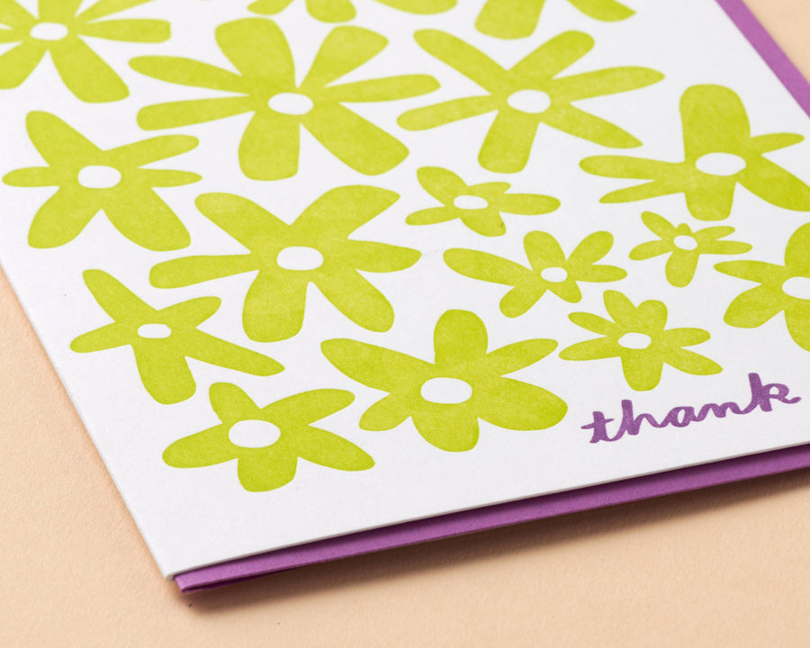 Flower Thank You Card