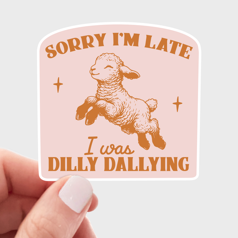 Dilly Dallying Lamb Sticker