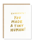 Tiny Human New Baby Card