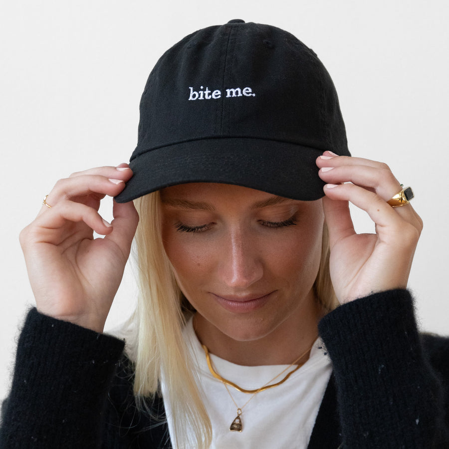 Bite Me Baseball Hat