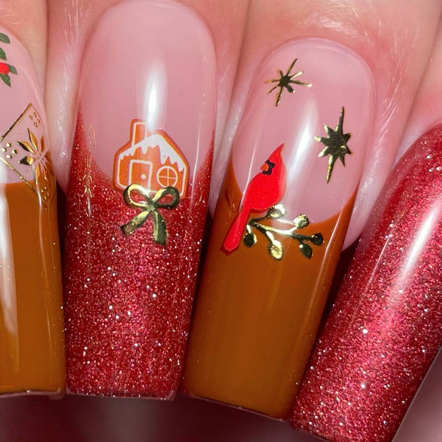 Deck the Halls Nail Art Stickers