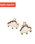 Slightly Imperfect Rain Cloud Studs