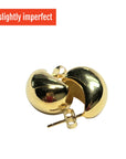 Slightly Imperfect Dome Earrings
