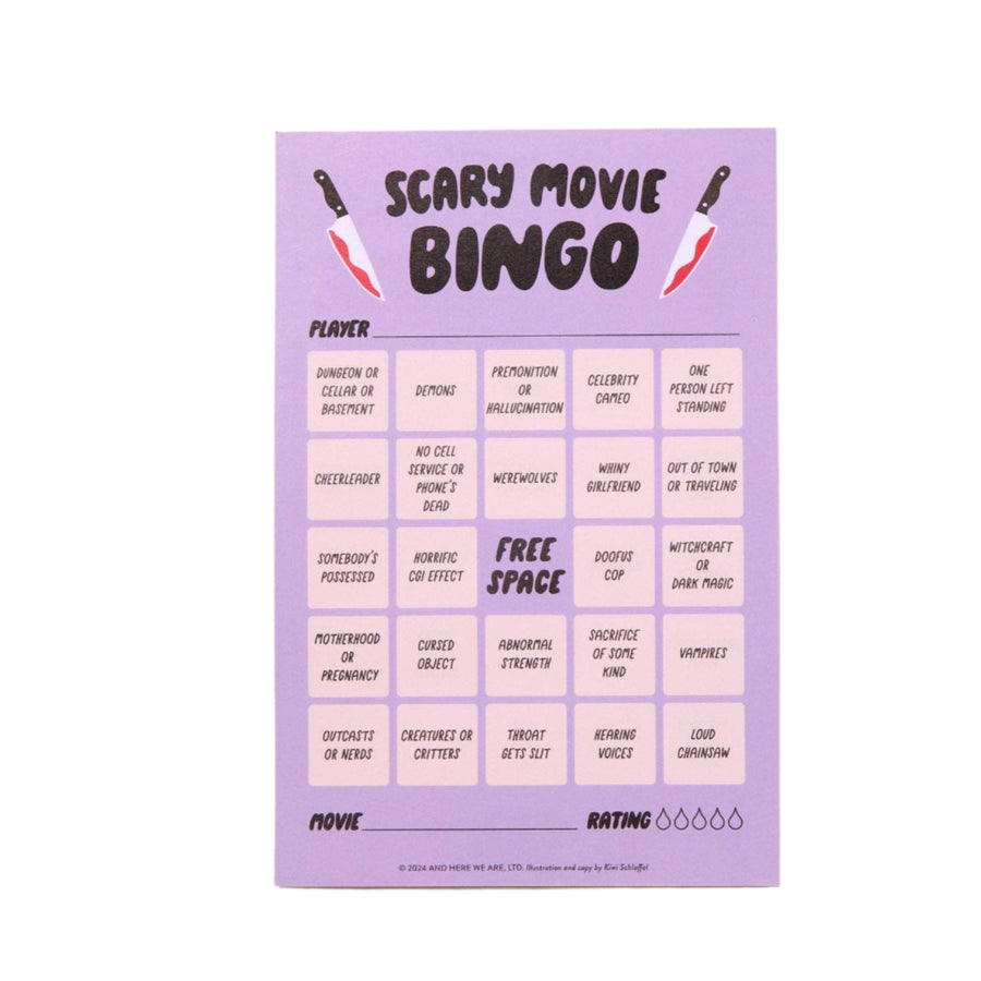 Scary Movie Bingo