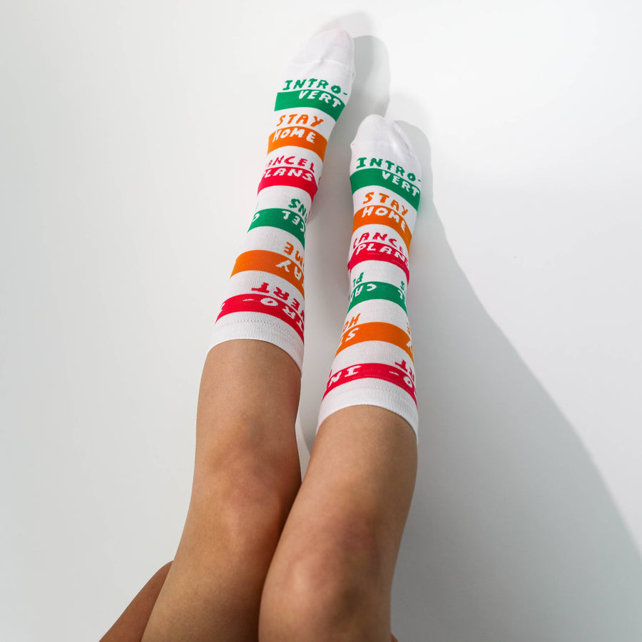 Introvert Crew Socks