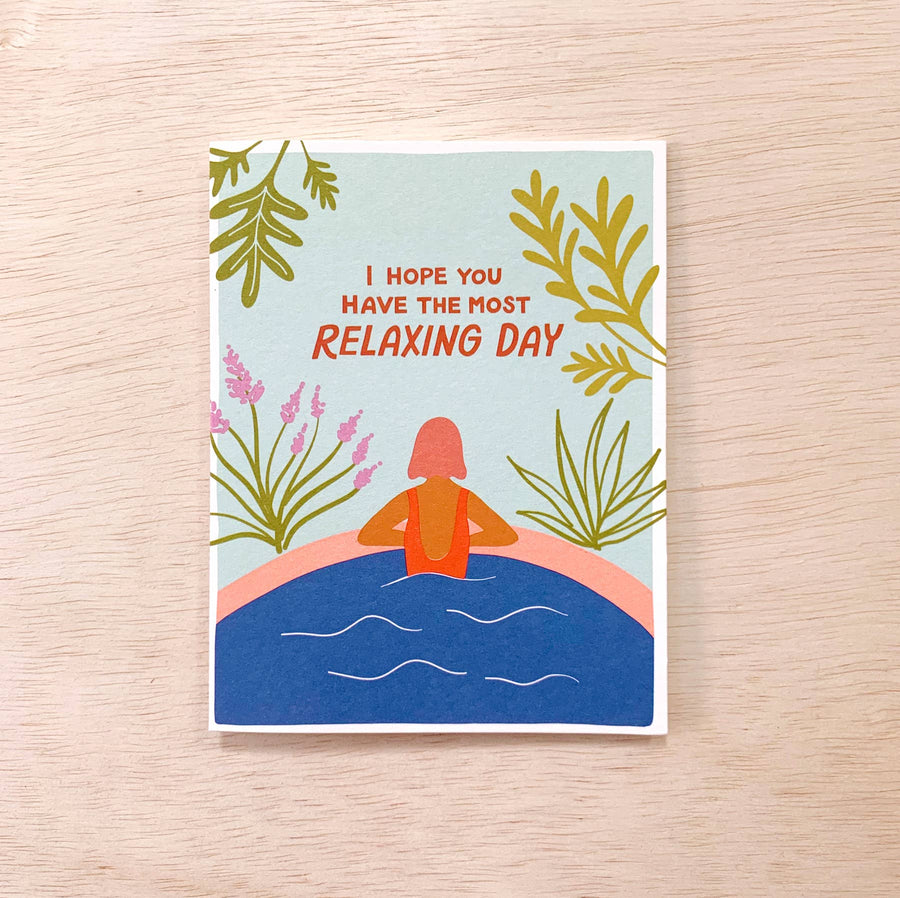 Relaxing Day Birthday Card