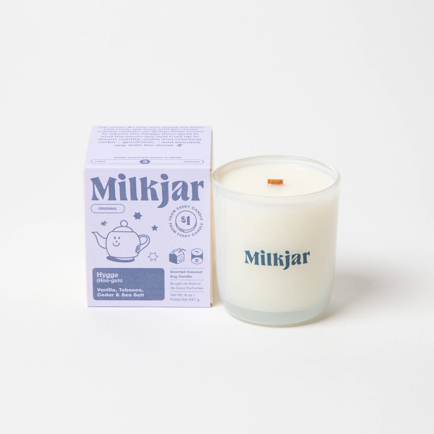 Wood Wick Milkjar Candle