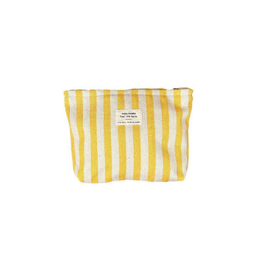 Yellow Striped Canvas Bag