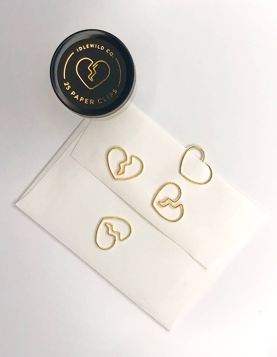 Broken Heart Paper Clips