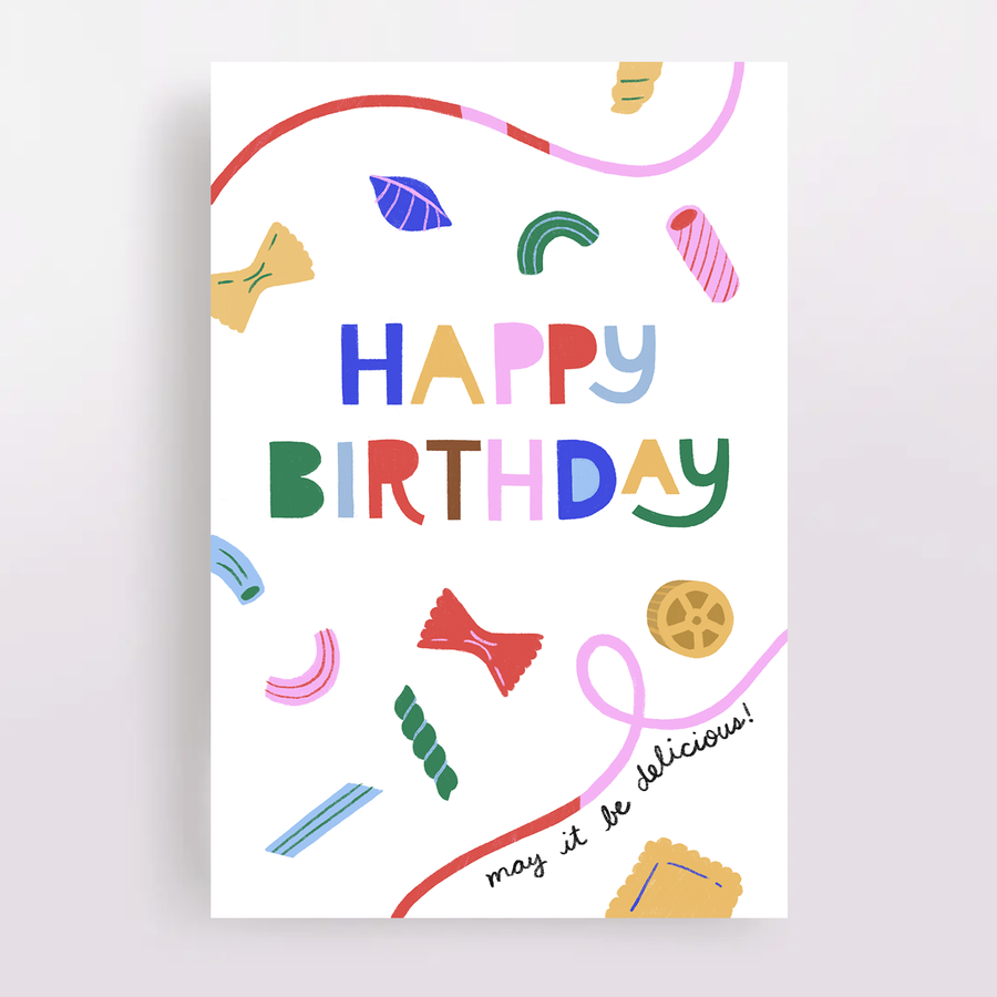 Birthday Pasta Card