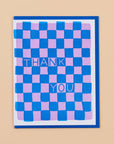 Checkerboard Thank You Card