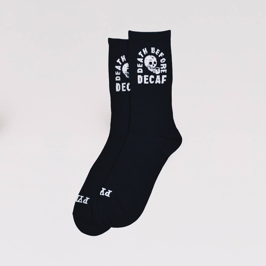 Death Before Decaf Coffee Socks