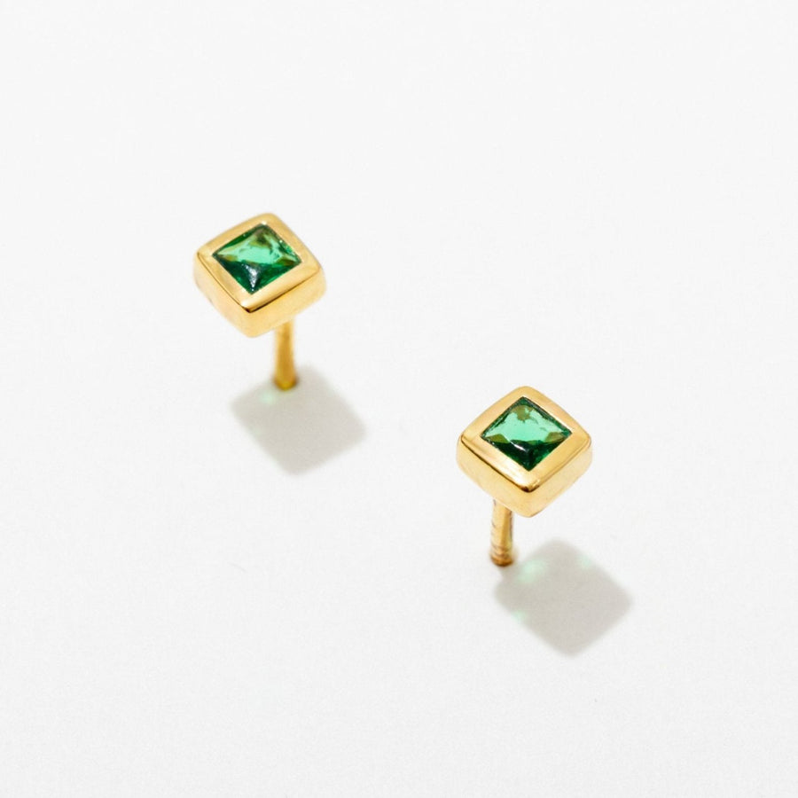 Square Bezel Studs