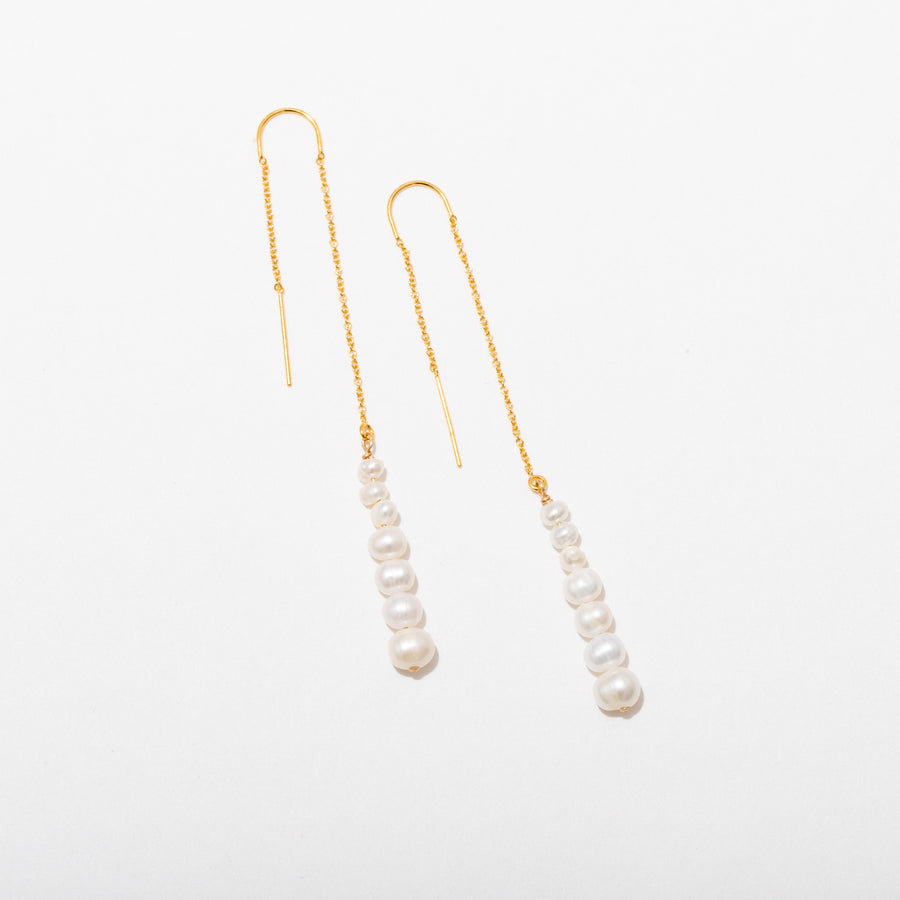 Pearl Threader Earrings