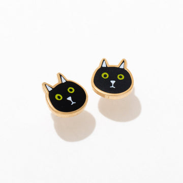 Black Cat Studs