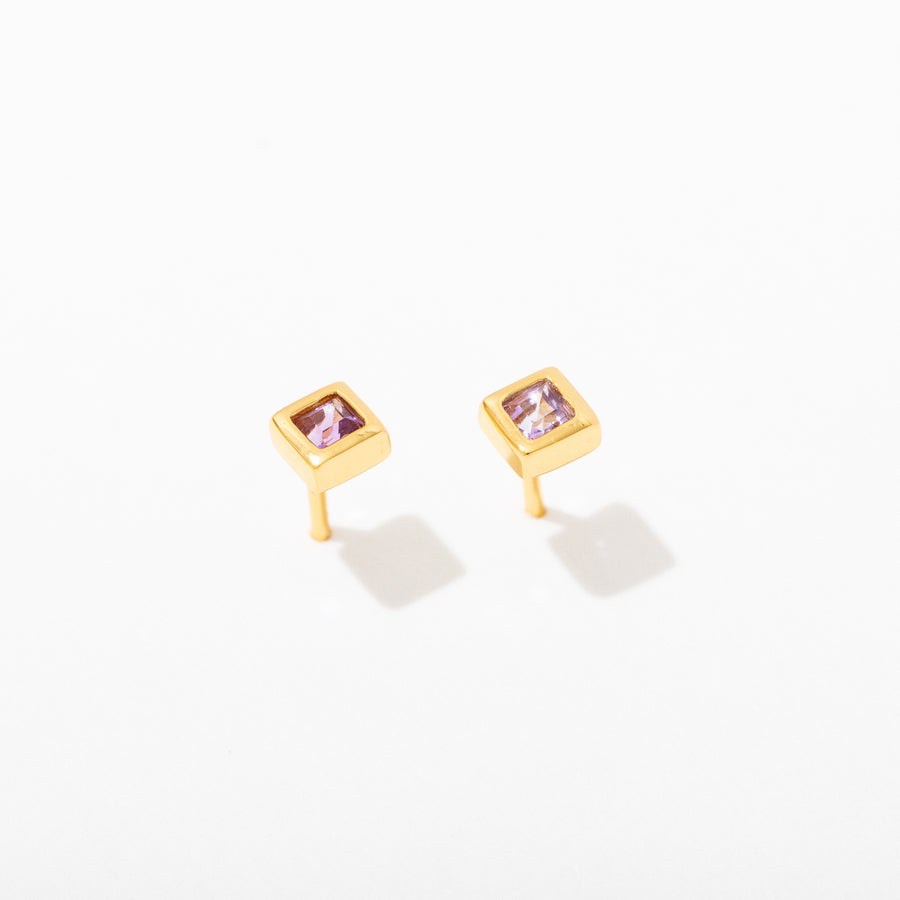 Square Bezel Studs