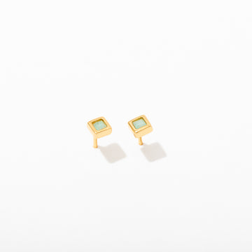 Square Bezel Studs