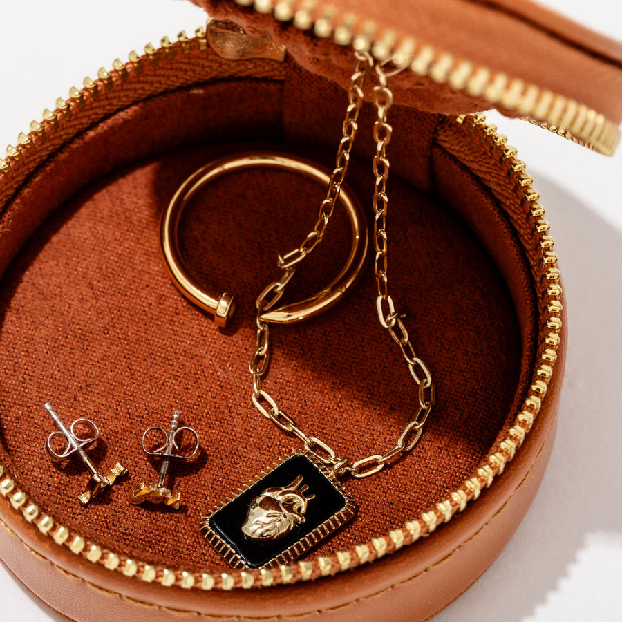 Mini Zipper Jewelry Case