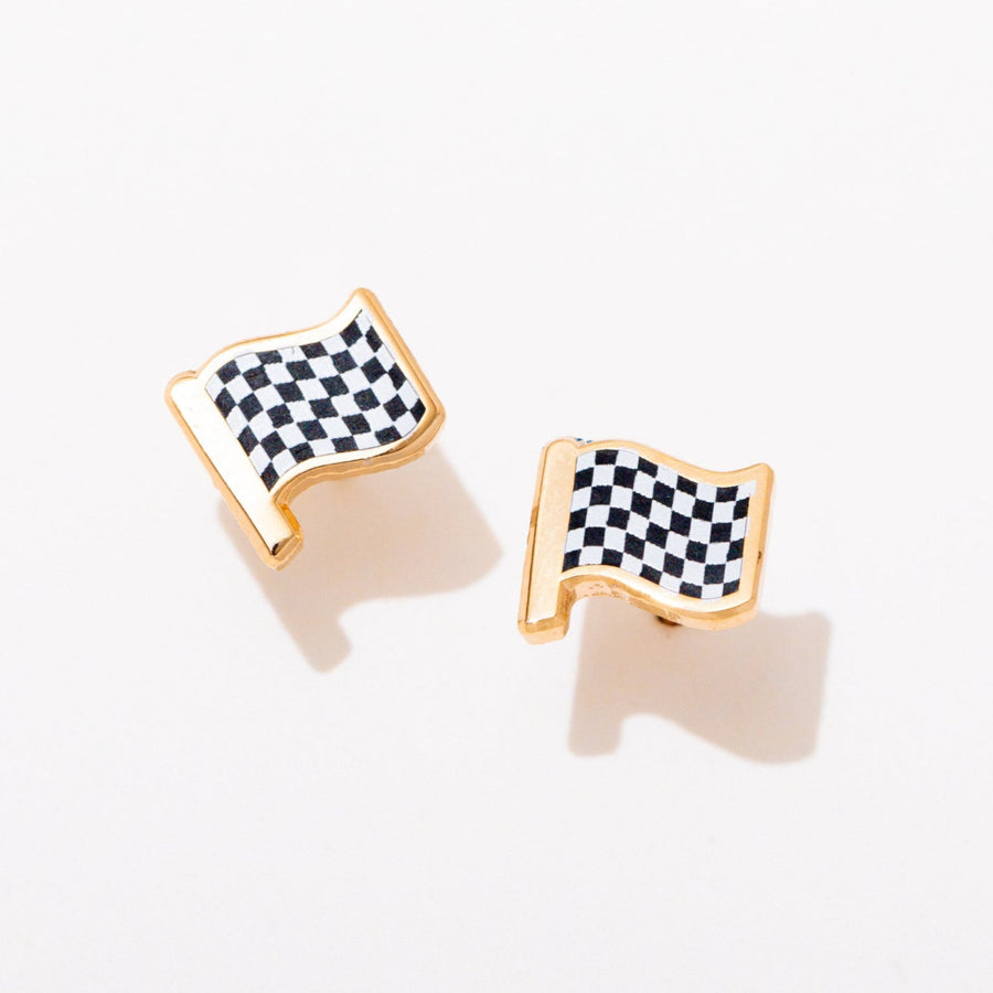 Checkered Flag Studs