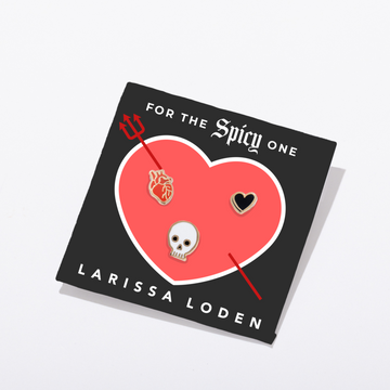 Spicy Heart Studs Set