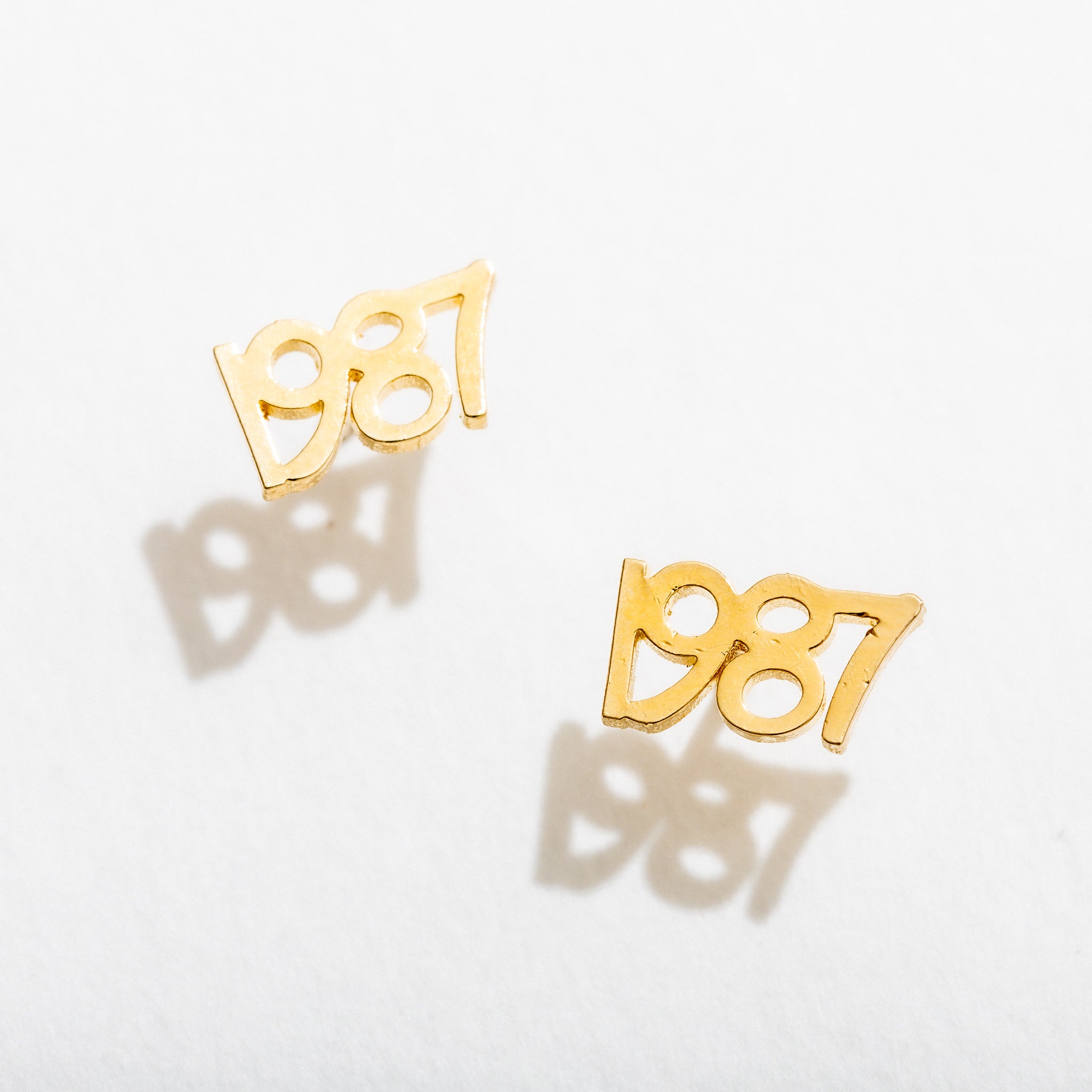 80's Babies Studs | Gold Plated Milestone Earrings | Larissa