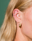CZ Baguette Studs
