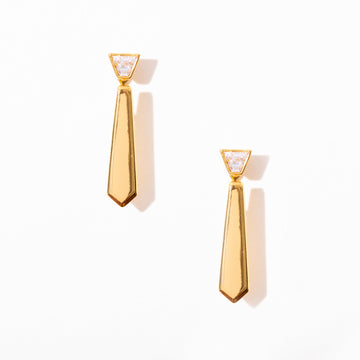 Power Tie Jacket Earrings