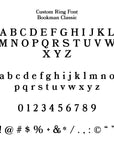 Engraved Letter Ring - Custom Phrase